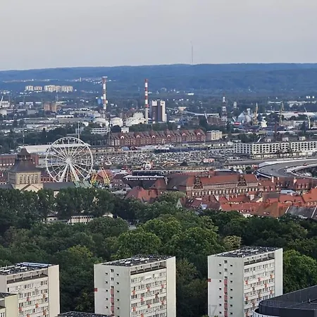Golden Horizon Hanza Tower - & Sky View Lägenhet *