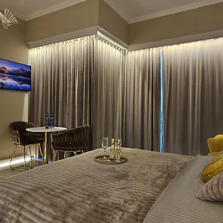 Lägenhet Golden Horizon Hanza Tower - & Sky View Szczecin