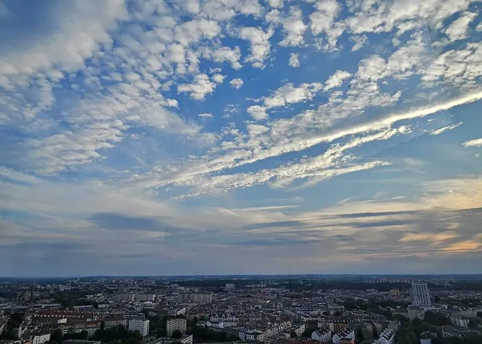Lägenhet Golden Horizon Hanza Tower - & Sky View Szczecin